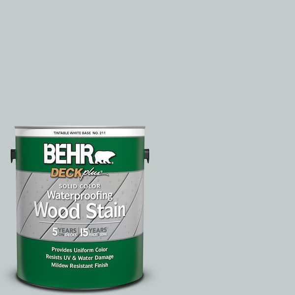 BEHR DECKplus 1 gal. #730E-3 River Rock Solid Color Waterproofing Exterior Wood Stain