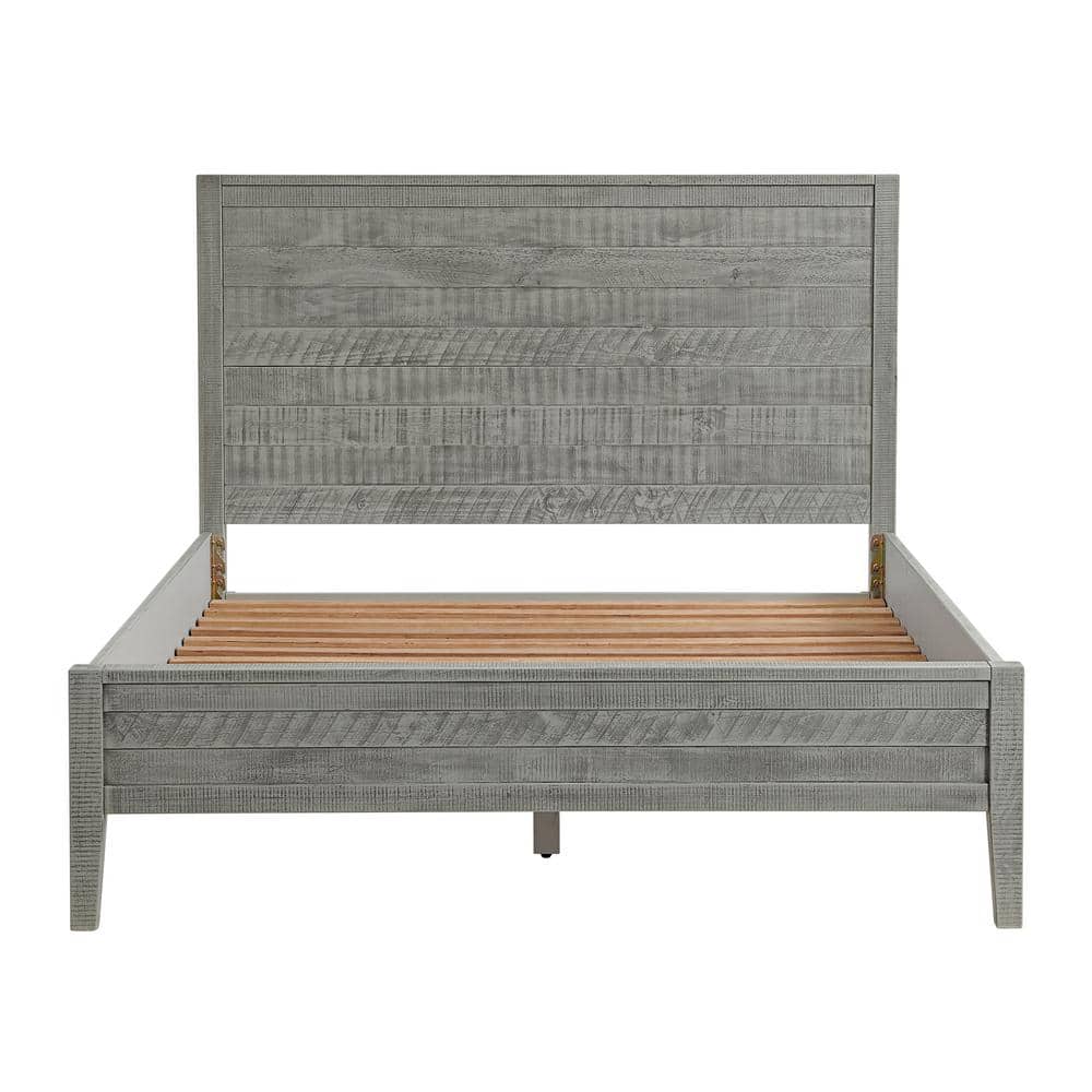 Arden 5-Piece Driftwood Gray Pine Bedroom Set with Queen Bed
