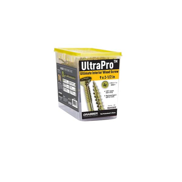 Grabber #9 x 2 1/2 in. UltraPro LOX Drive, Flat Scavenger II