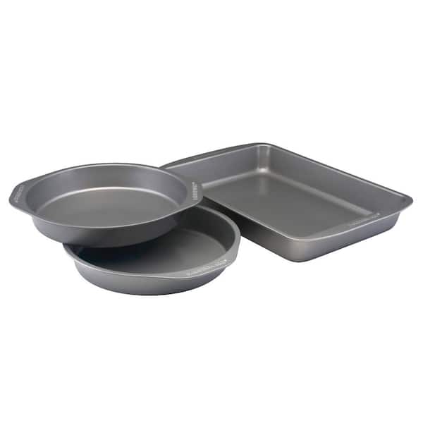 Farberware 3-Piece Light Gray Bakeware Set