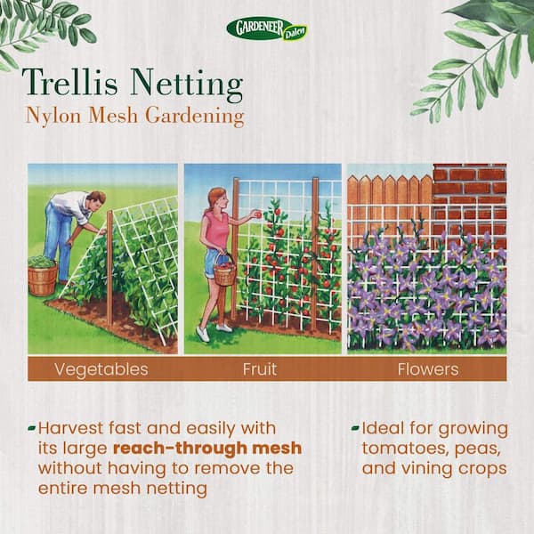 Garden Trellis Netting Plant Support Garden Fence Mesh Net New Hot Sale 