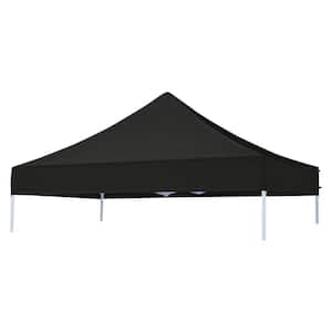 USA Pop Up Replacement 8 ft. x 8 ft. Canopy Tent Top Cover, Instant Ez Canopy Top Cover (black)