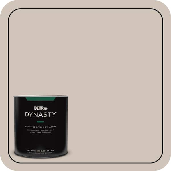 BEHR DYNASTY 1 qt. #ICC-89 Gallery Taupe Semi-Gloss Enamel Interior Stain-Blocking Paint & Primer