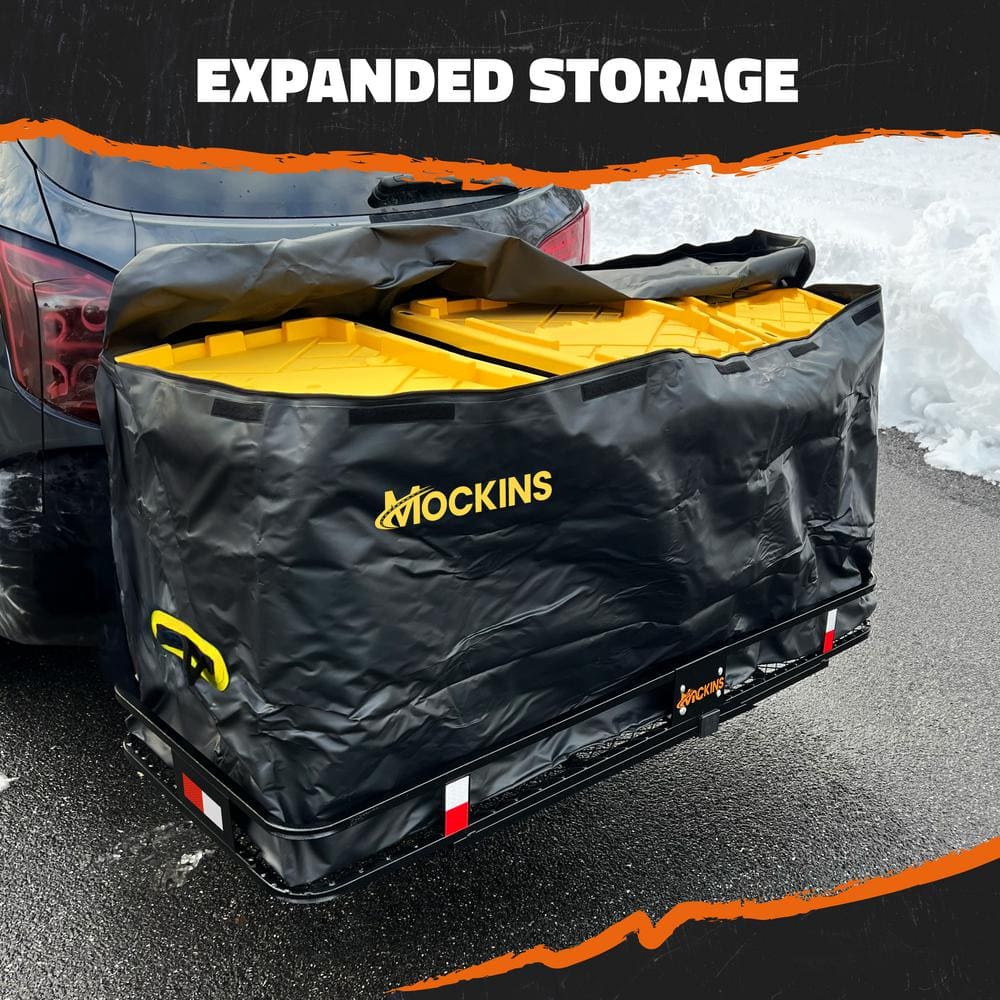 Mockins 20 Cu Ft Yellow and Black Waterproof Hitch Cargo Carrier Bag