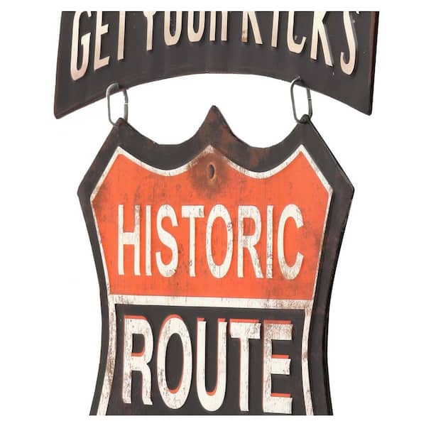  Open Road Brands Route 66 Embossed Metal Sign - Vintage Route  66 Sign for Garage or Man Cave : Home & Kitchen
