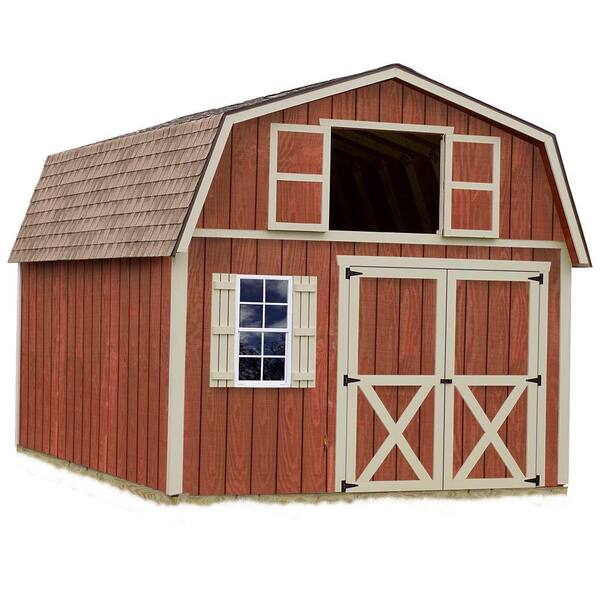 Best Barns Millcreek 12 ft. x 16 ft. Wood Storage Shed Kit with Floor