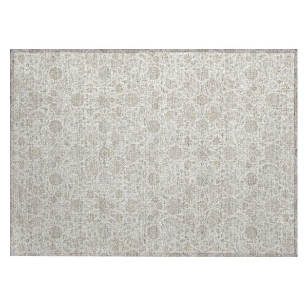 Chantille Machine Washable Indoor/Outdoor Abstract ACN3101 Ivory 3 ft. x 4 ft. Area Rug