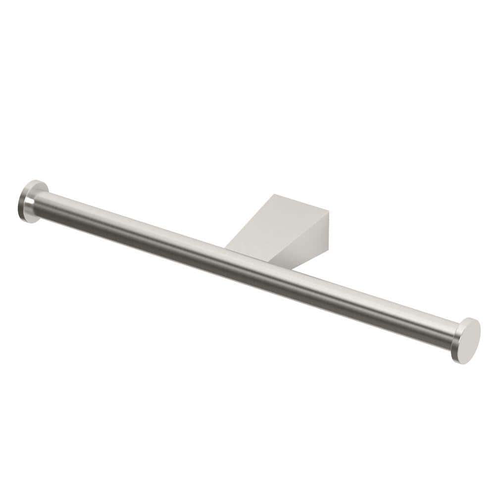 UPC 011296473355 product image for Bleu Double Euro Style Single Post Toilet Paper Holder in Satin Nickel | upcitemdb.com