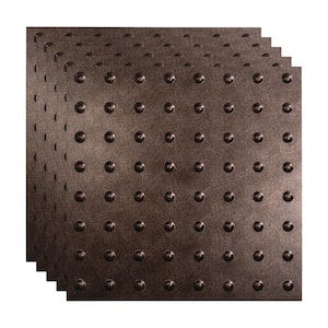 Dome Smoked Pewter 2 ft. x 2 ft. Lay In Vinyl Ceiling Tile (20 sq. ft.)