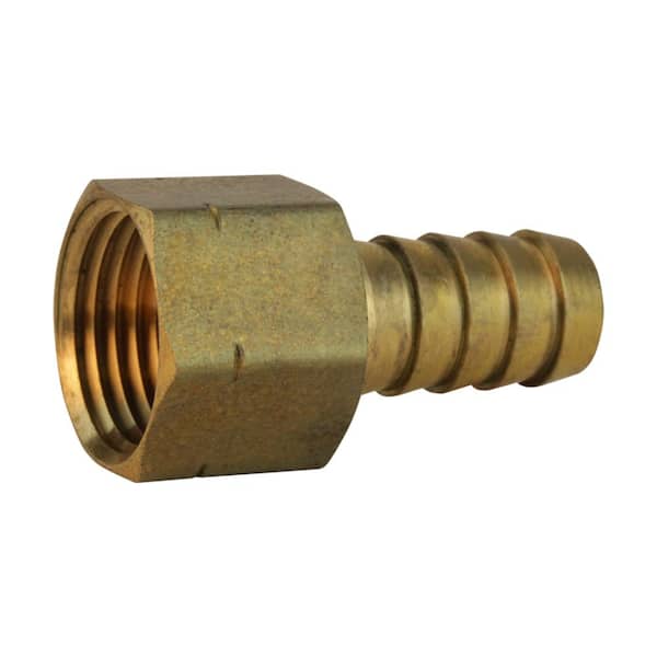 Everbilt 1/2 in. Barb x 1/2 in. FIP Brass Adapter Fitting