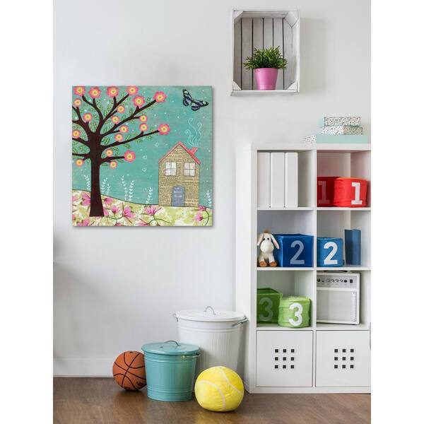 Unbranded 40 in. H x 40 in. W "Dream House" by Sascalia Printed Canvas Wall Art