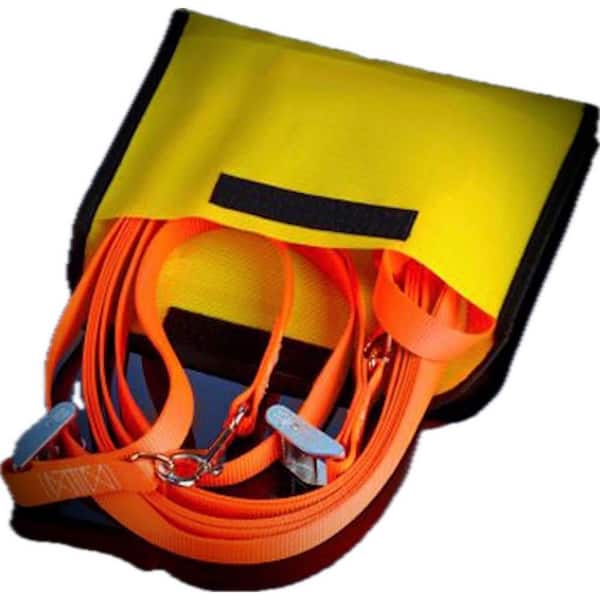 Storage Bag for Ladder Safety Straps with Nylon Mesh + Hook and Loop Closure