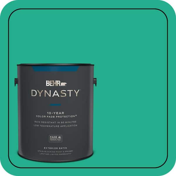 BEHR DYNASTY 1 gal. #480B-5 Mermaid Song Satin Enamel Exterior Stain-Blocking Paint & Primer