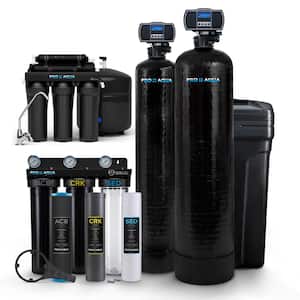 Elite Well Water Filter Softener Bundle Plus Reverse Osmosis Drinking System for Iron, Odor, Color, Hardness