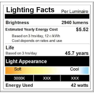 Lumin 38 in. 1-Light Gray Integrated LED Flush Mount Minimalist Long Oval Wood Ceiling Light Warm Light 3000K