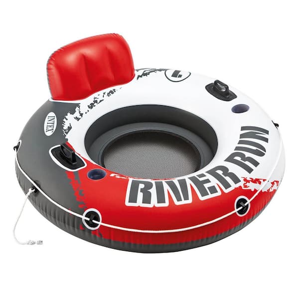 River Run Single Inflatable Lake Floating Water Tube Lounger, Color Varies