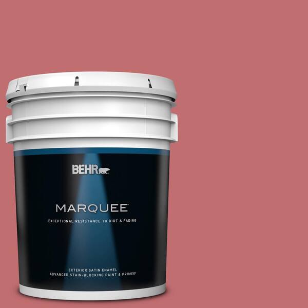 BEHR MARQUEE 5 gal. Home Decorators Collection #HDC-SP14-8 Art House Pink Satin Enamel Exterior Paint & Primer