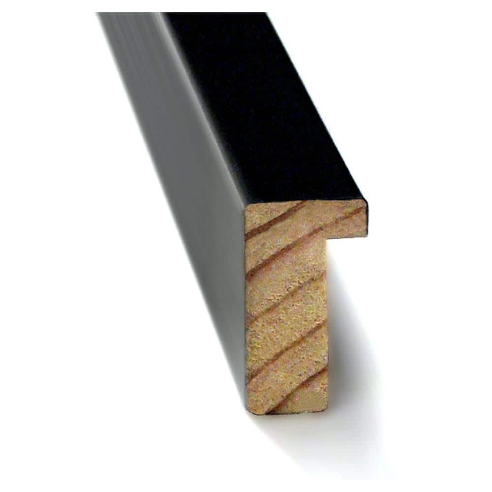 Matte Black Contemporary Wood Wall Picture Frame 20.9" x 24.9"