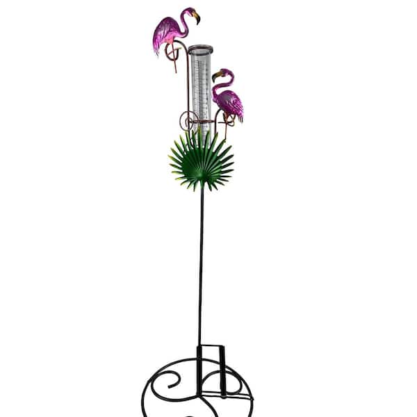 RCS Gifts Rain Gauge Flamingo