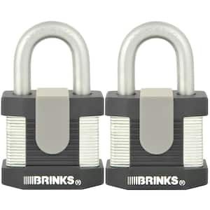 2 in. Commercial Laminated Steel Keyed Padlock (2-Pack)