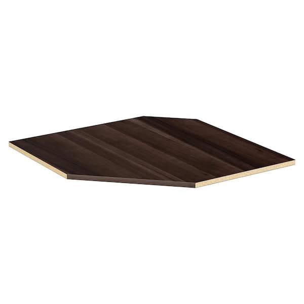 ClosetMaid Style+ Modern Walnut Corner Shelf Kit