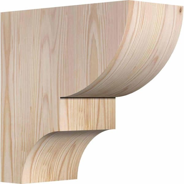 Ekena Millwork 5-1/2 in. x 12 in. x 12 in. Douglas Fir Ridgewood Smooth Corbel