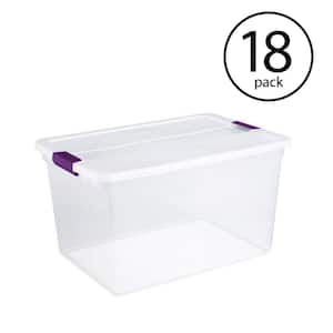 Homz 66 Qt Clear Storage Organizing Container Bin with Latching Lids (4  Pack) - Bed Bath & Beyond - 37179563