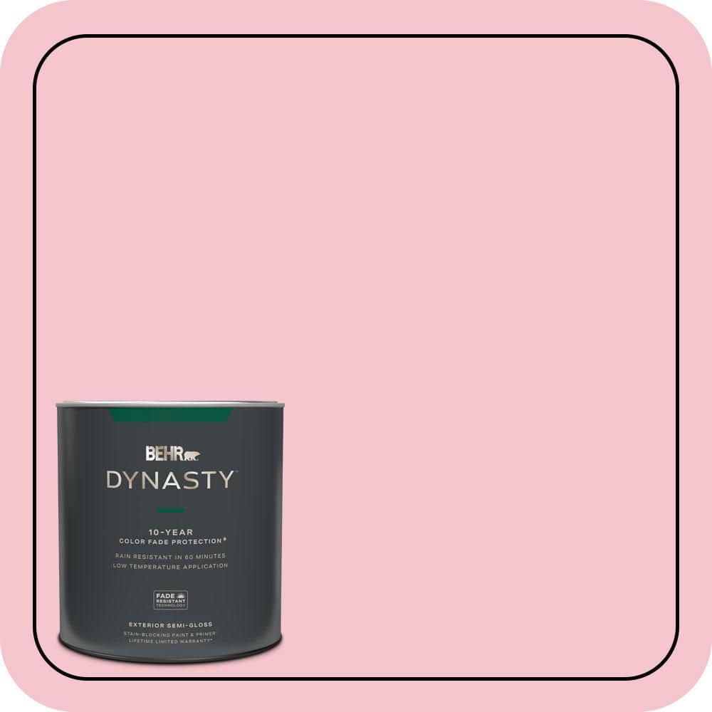 1 qt. #120B-4 Old Fashioned Pink Semi-Gloss Exterior Stain-Blocking Paint & Primer price history on PriceWatchPro