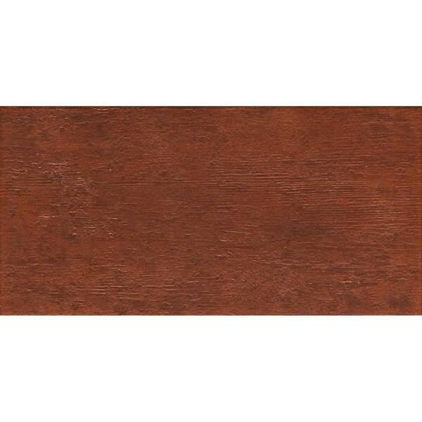 Marazzi Riflessi di Legno 23-7/16 in. x 5-13/16 in. Cherry Porcelain Floor and Wall Tile (9.46 sq. ft. / case)