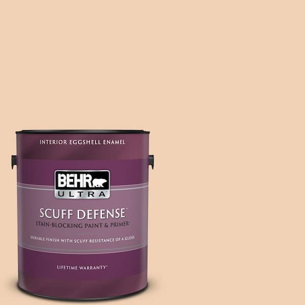 BEHR ULTRA 1 gal. #PPU3-07 Pale Coral Extra Durable Eggshell Enamel Interior Paint & Primer
