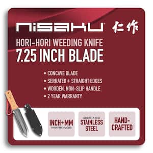 7.25 in. Blade Stainless Steel Weeding Knife