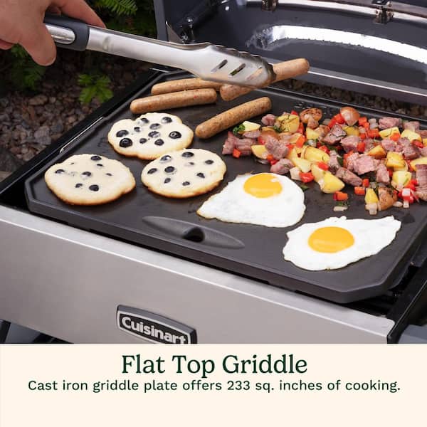 CUISINART OUTDOORS 3-In-1 Propane Tank Griddle and Grill Outdoor