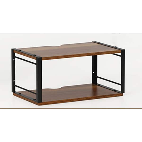 Unbranded 16 in. W x 9.6 in. D Vintage Brown Floating Nightstand Decorative Wall Shelf