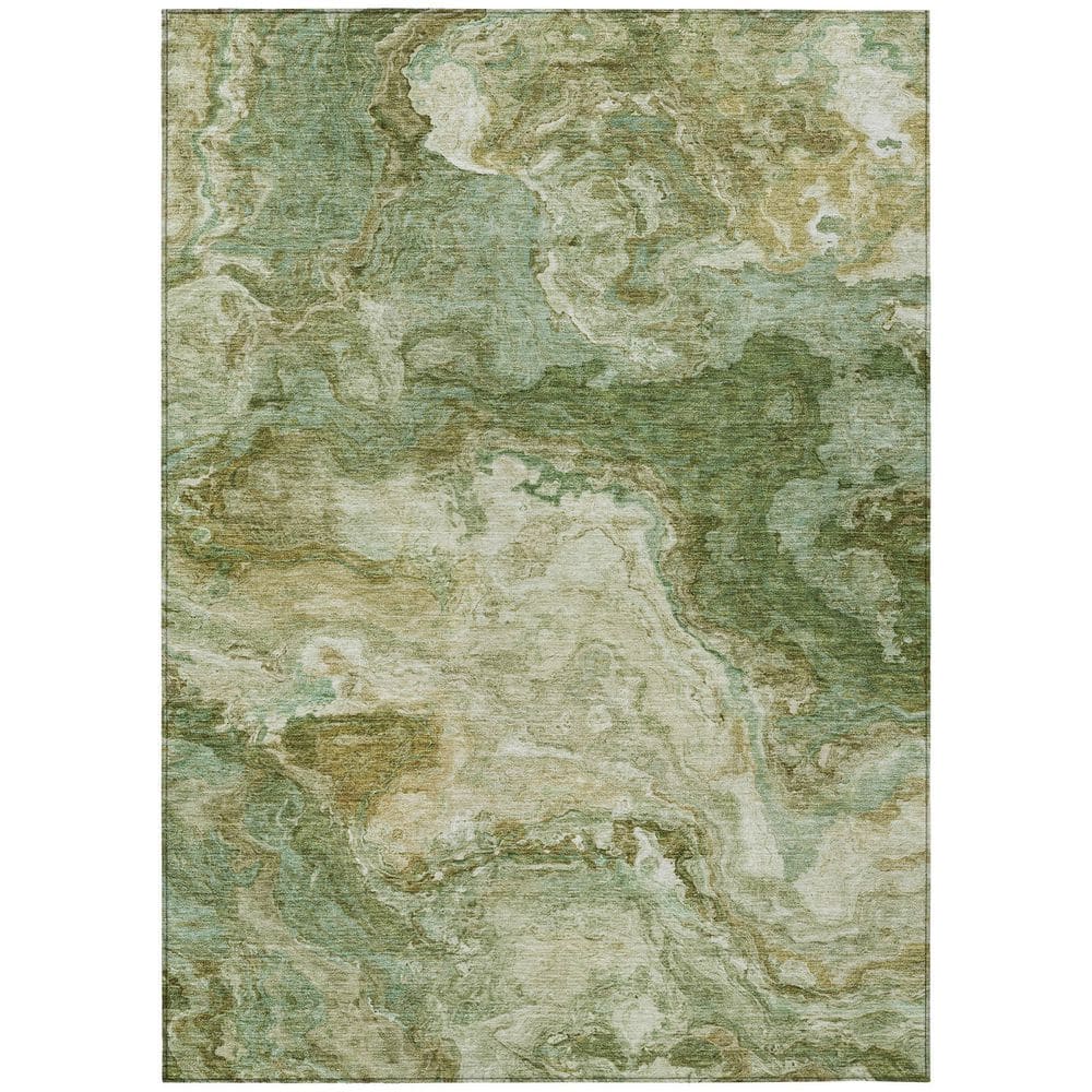 Chantille Machine Washable Indoor/Outdoor Abstract ACN2797 Aloe 10 ft. x 14 ft. Area Rug price history on PriceWatchPro