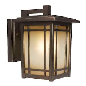 Port Oxford 1-Light Oil Rubbed Chestnut Outdoor Wall Lantern Sconce
