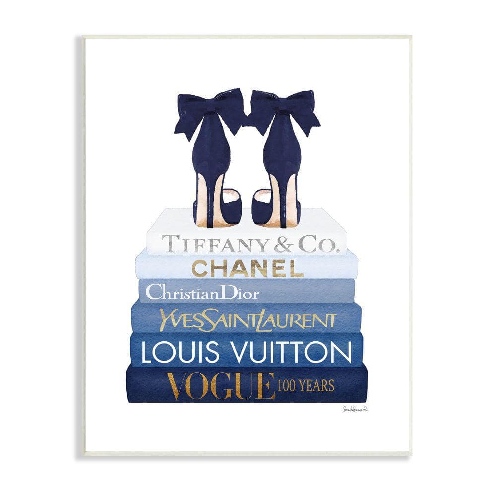 Stupell Industries Navy Blue Bow Heels Chic Glam Bookstack By Amanda  Greenwood Unframed Print Abstract Wall Art 36 in. x 48 in. af-645_cn_36x48  - The Home Depot