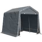 ShelterLogic Storage Shed 6 ft. W x 6 ft. H x 6 ft. D Peak Style Shed ...