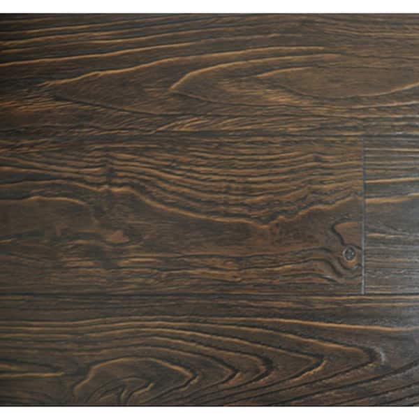 PID Floors Espresso Color 15.3 mm Thick x 6-1/2 in. Wide x 48 in. Length Laminate Flooring (20.83 sq. ft. / case)