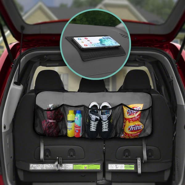 FH Group E-Z Travel Water Resistant 35 in. x 14 in. 4-Pockets Multi-functional Oxford Car Trunk Organizer