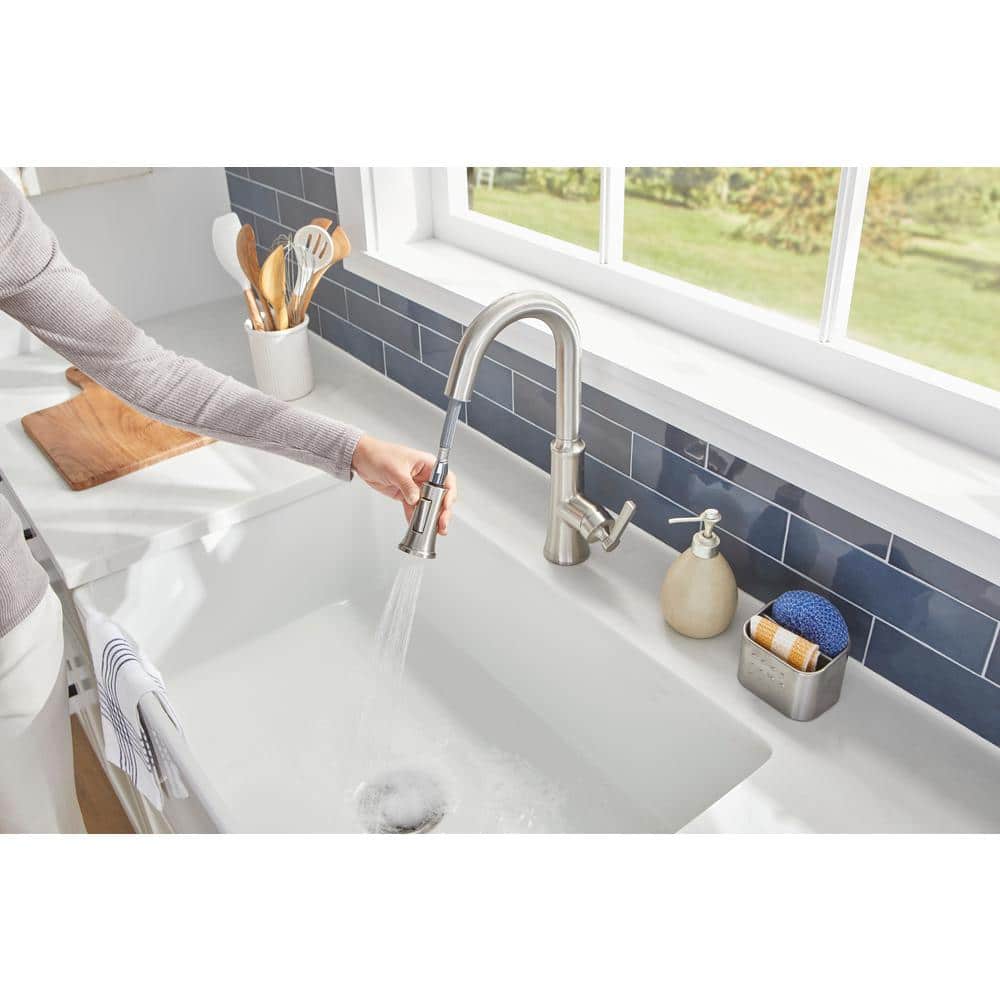 Stainless Steel Single Hole Pull Down Kitchen Faucet