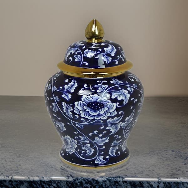 Benjara Ceramic Jar with Lid