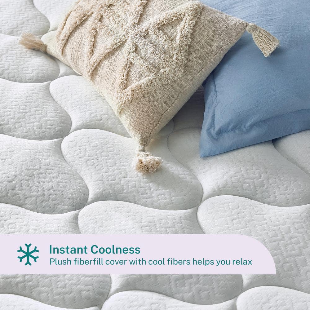 Twin Size Cooling Gel Memory Foam Mattress Topper, 4 Inch
