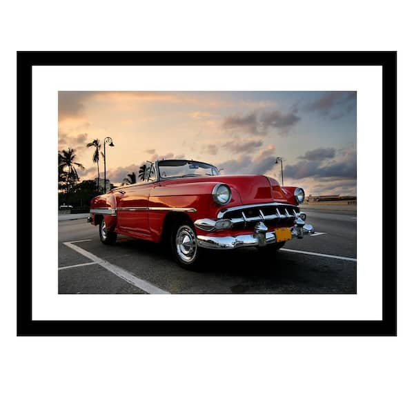 VENICE BEACH Collections VINTAGE CHEVY STYLE Framed Print by Unknown 1 Piece Framed Graphic Print Abstract Poster Art Print 18 in. x 14 in.