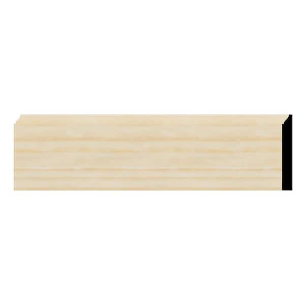 WM618 0.56 in. D x 5.25 in. W x 96 in. L Wood Pine Baseboard Moulding