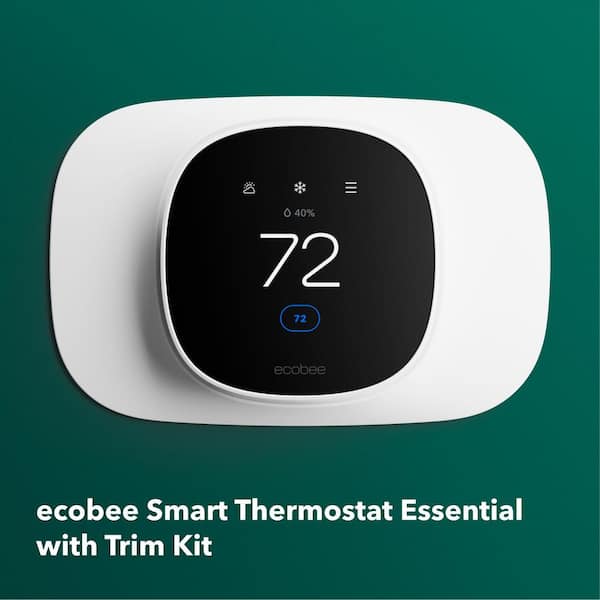 Smart Thermostat Essential Learning  and Trim Plate Bundle - Programmable Thermostat