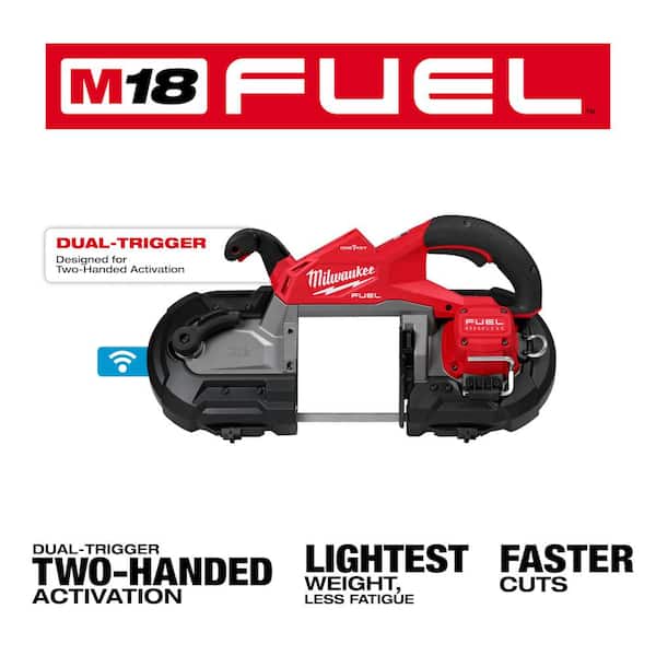 M18 FUEL 18V Lithium-Ion Brushless Cordless Deep Cut Dual Trigger Band Saw with ONE-KEY (Tool-Only)