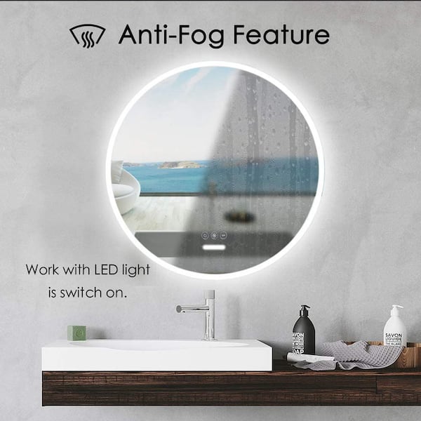 Anti Fog Wall Bathroom Vanity Mirror, How Do Anti Fog Mirrors Work