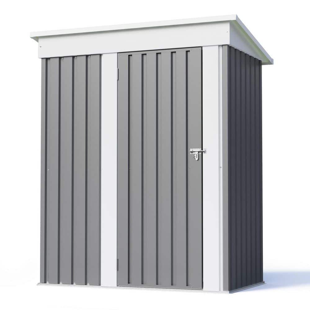 Tozey 5 ft. W x 3 ft. D Outdoor Storage Metal Shed, Lockable