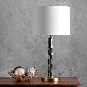 Selma 20 in. Brown Contemporary Table Lamp, Dimmable