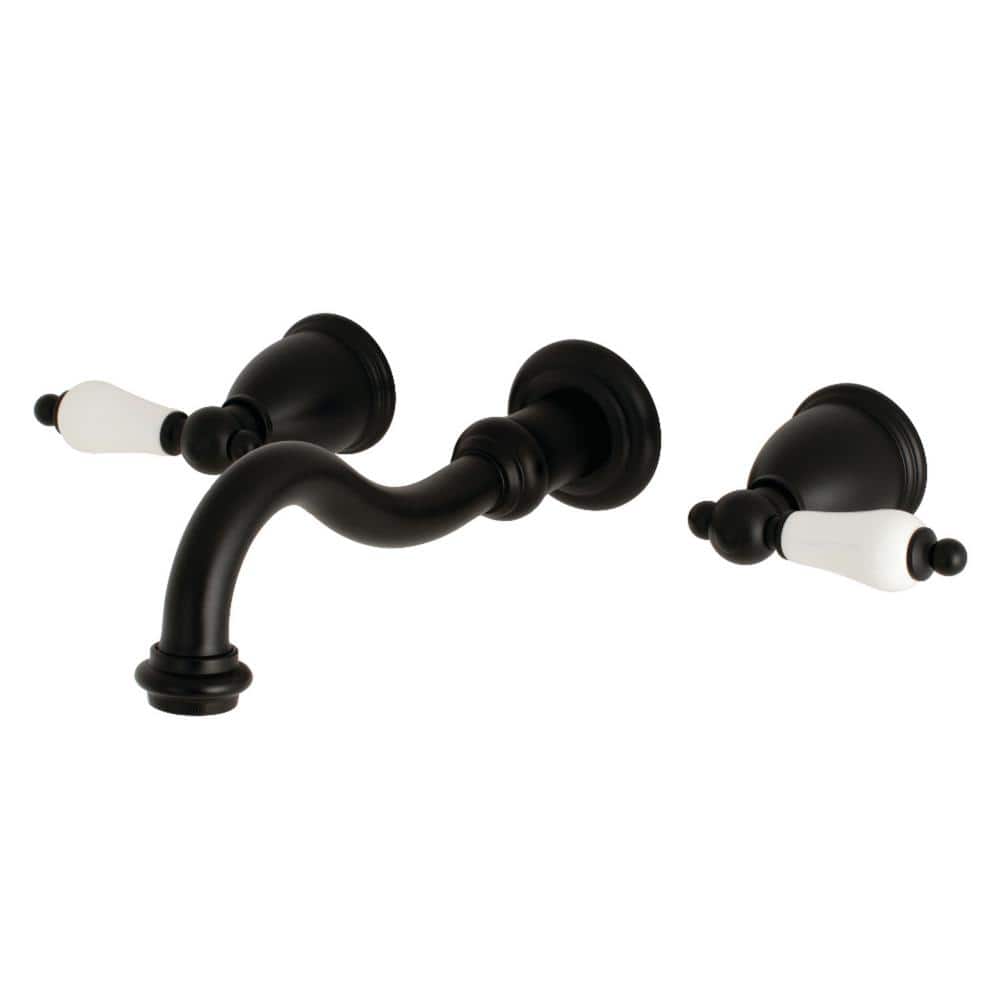 2-Handle Vessel Wall Mount Bathroom Faucet in Matte Black price history on PriceWatchPro